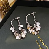 2024 New Senior Luxury Delicate Long Tassels Drop Earrings Fashion Versatile Exaggerate Metal Women Jewelry Girl's Earrings 6