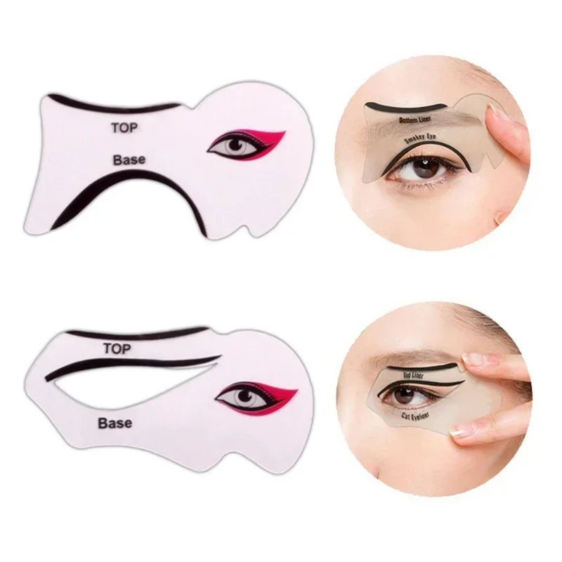 Eyeliner Stencils Winged Eyeliner Stencil Models Template Shaping Tools Eyebrows Template Card Eye Shadow Makeup Tool eyeliner stencil tool