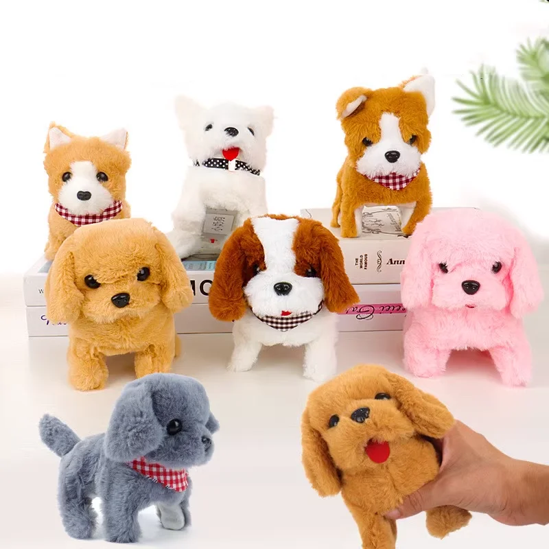 Electronic Pet Dog Toy Walking Interactive Dog Plush Doll Toys