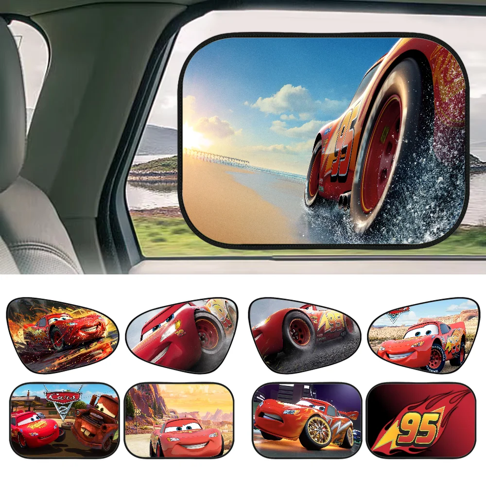 Film L-Lightning M-McQueen Car Side Window Sunshades Pack Sun