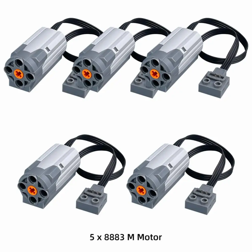 1/2/5/10PCS 신형 기술 부품 8883 M 모터, 브랜드 파워 기능 빌딩 블록 자동차 트럭 모델 파워 업 속도 호환