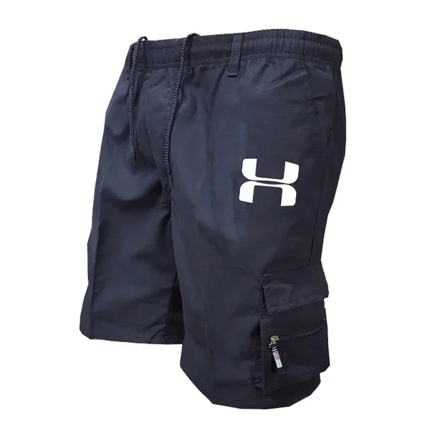 2025 Summer Men Tactical Loose multi-bag elastic waist casual pants Jogging overalls Hiking fitness stylish high quality shorts 3