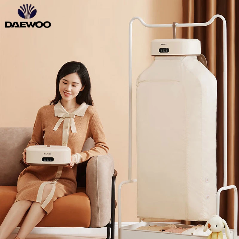Portable clothes dryer, timed household rack, dormitory small travel  clothes dryer