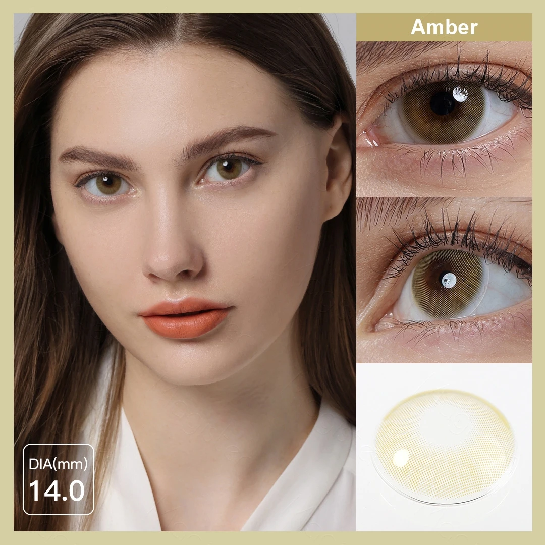 3 Tone Colored Contacts for Eyes Color Contact Lenses Brown Contact Lens  Beauty Pupilentes Cosmetic Eye Contacts Lens - AliExpress
