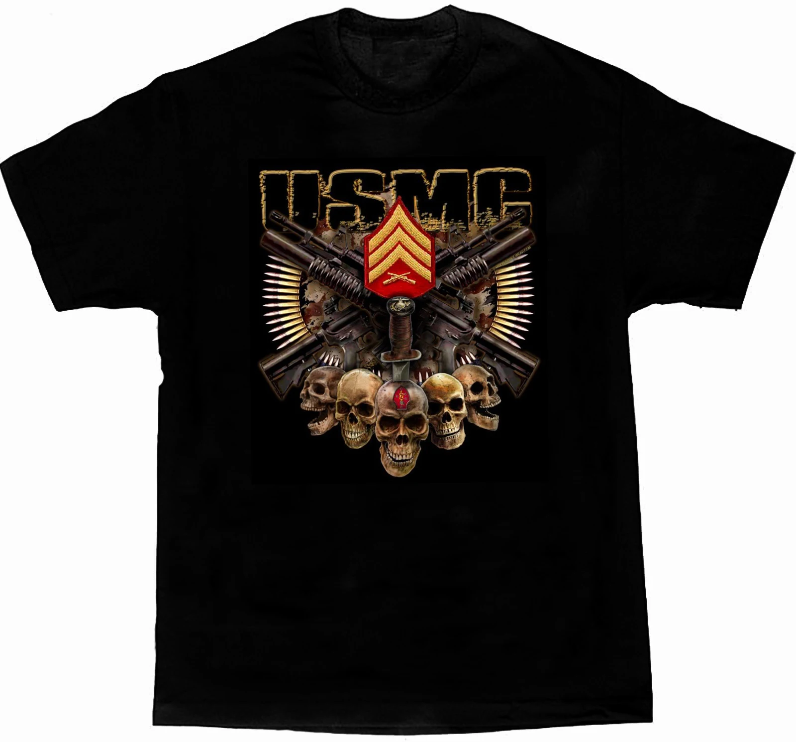 

US Marines Corps Premium T-Shirt. Summer Cotton Short Sleeve O-Neck Mens Casual T Shirt New