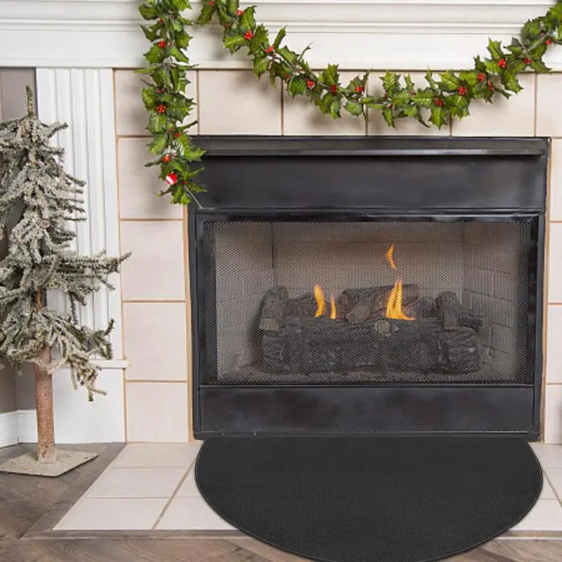 Fireplace Fire Retardant Area Rug Non Woven Fabric Thermal Insulation