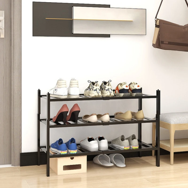 

3-Tier Bamboo Shoe Rack Storage & Stackable Shoe Rack Organizer Bedroom Closets Organizer Entryway Shoe Shelf