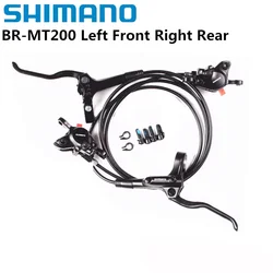 Shimano MT200 Hydraulic Disc Brake Set for E-Bikes and Mountain Bikes (L  F R R)