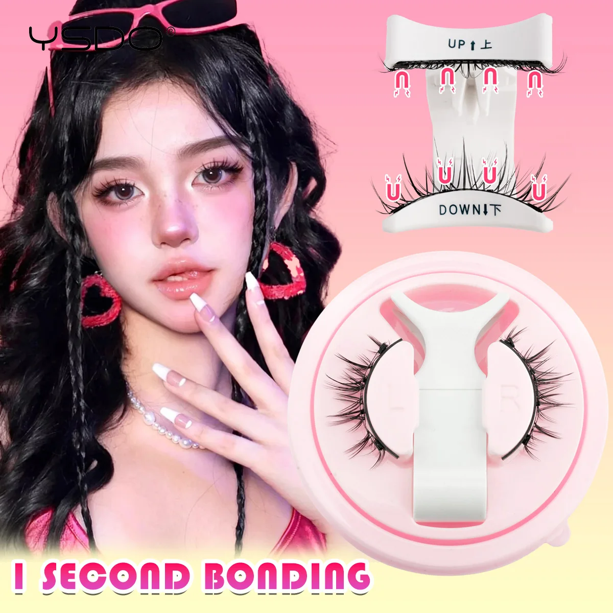 Mink Magnetic Eyelashes 3D Reusable False Lashes Kit