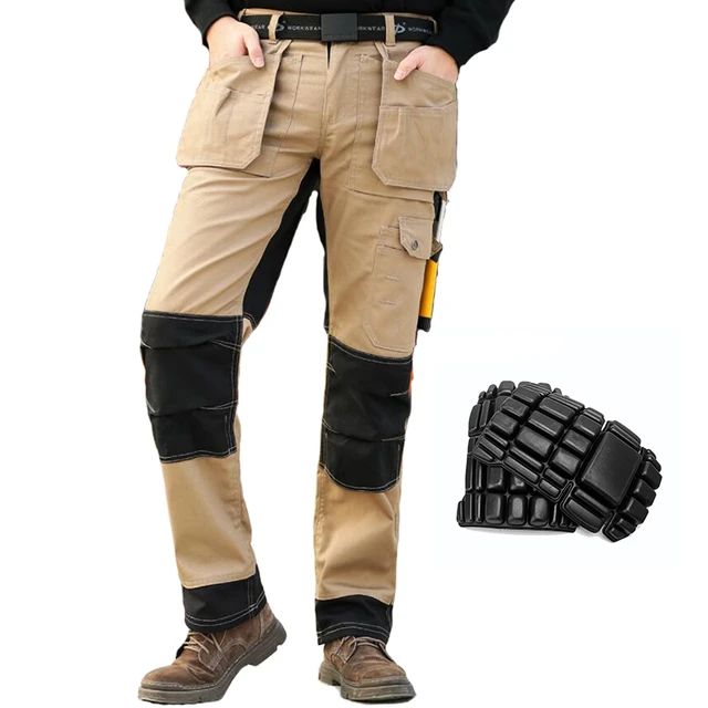 Pantalones De Trabajo De Algodón Para Hombre, Ropa De Trabajo Con