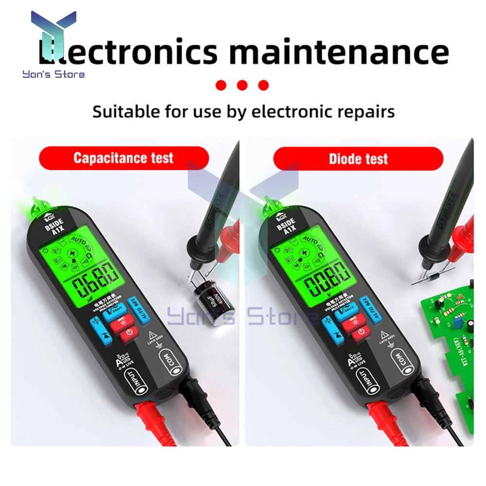 Digital Multimeter Multimeter Tester 1Set BSIDE A1X Mini LCD Digital