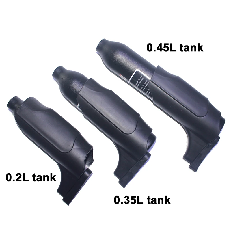 HPA Cylinder Bottle Protection Plastic Protective Tank Cover Black for 0.20L/0.35L/0.45L/0.5L High Pressure