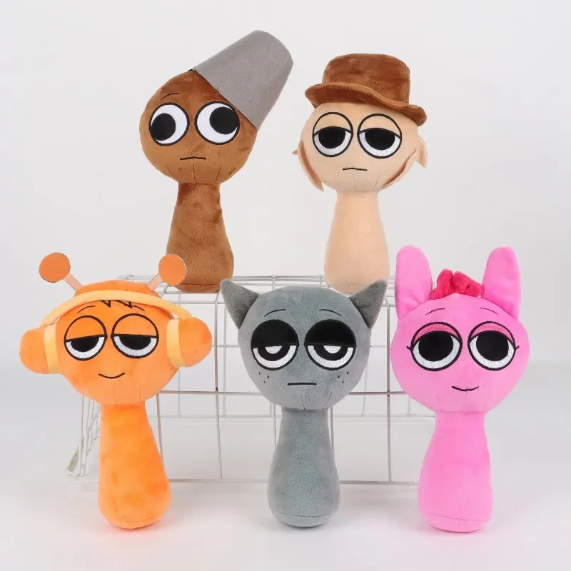 Plush Toys 20cm Sprunki Plush Doll Peripheral Bag Pendant Decora Birthday Christmas Gift for Kids