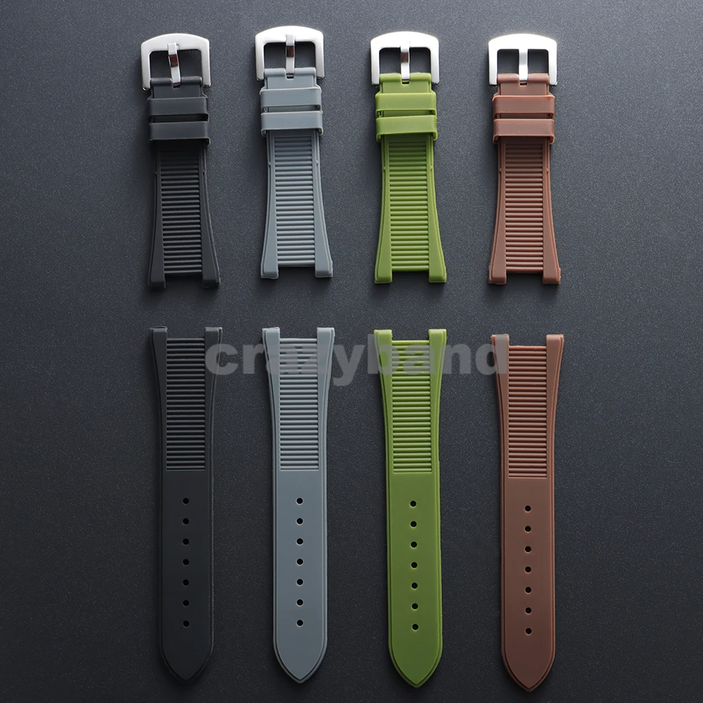 Silicone Waterproof Watch Strap, Soft Rubber Band Accessory