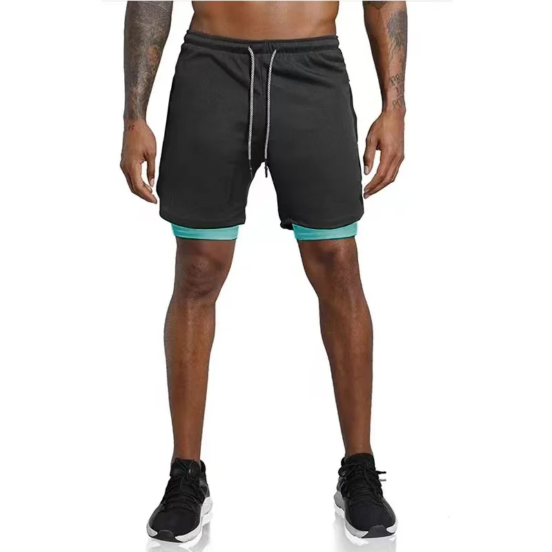 Men Summer Running Shorts 2 In 1 Sportswear