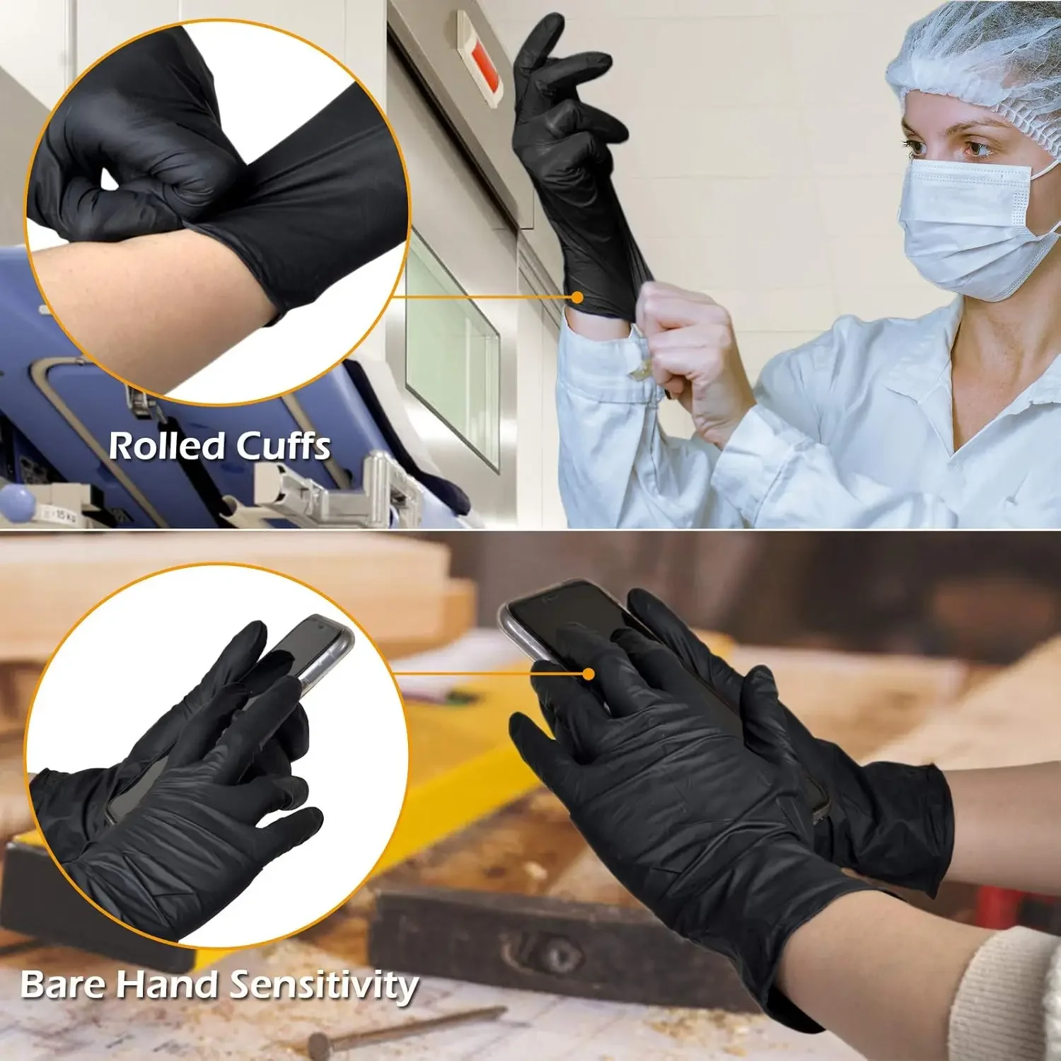 1/50pairs Disposable Gloves for Kitchen Cleaning