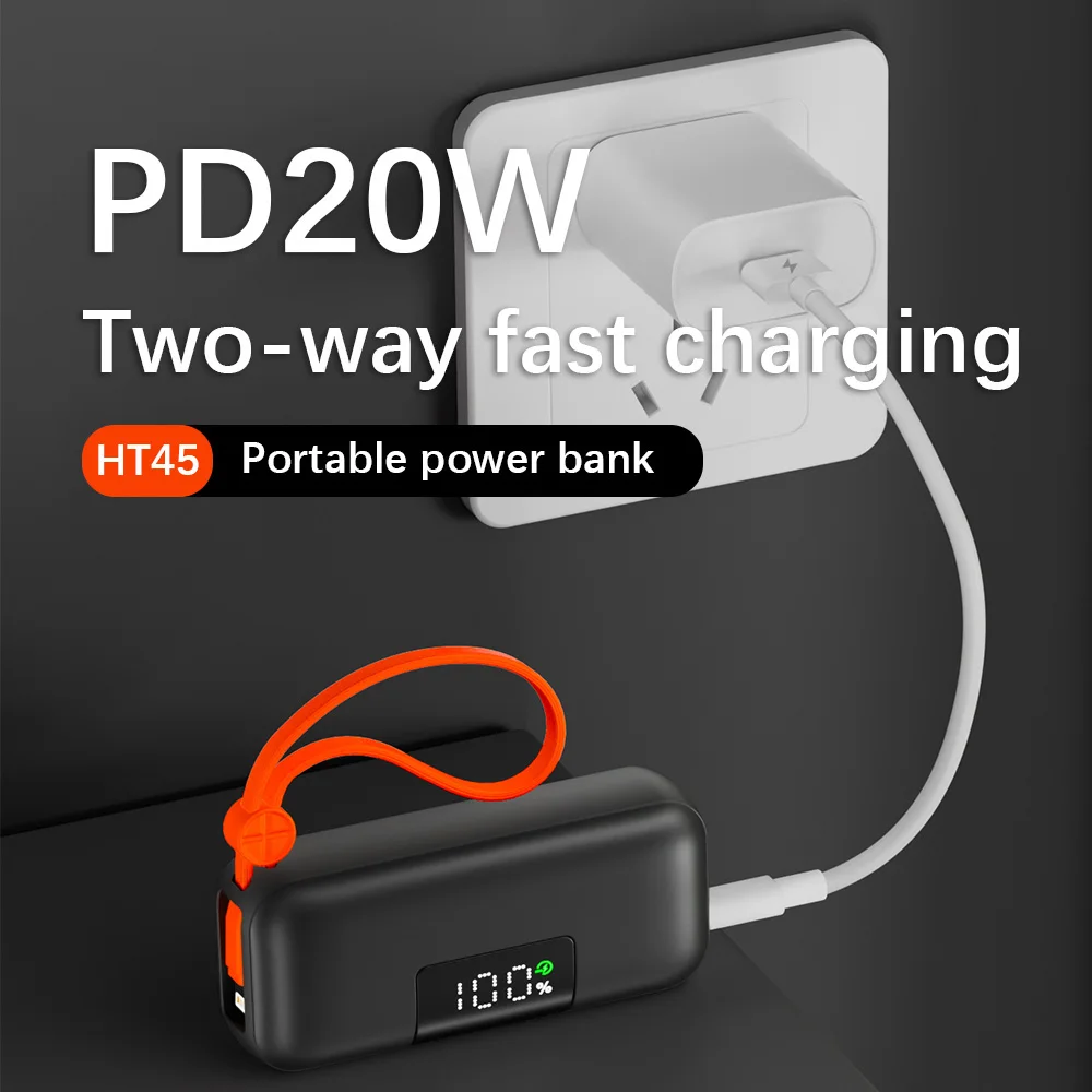 M&W 5000mAh Mini Power Bank Fast Charging-USB Type-C 3+ 4.5H 5