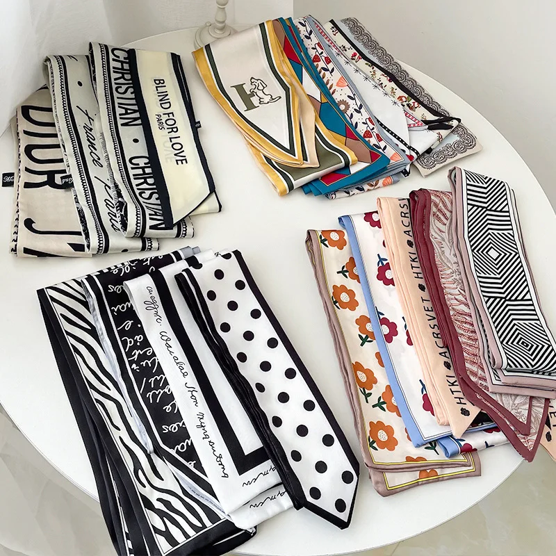 

NEW Women's French Retro Hair Band Concave Shape Versatile Fashion Tie Bag Wrap Headband Ponytail Bandana Charm Accessories