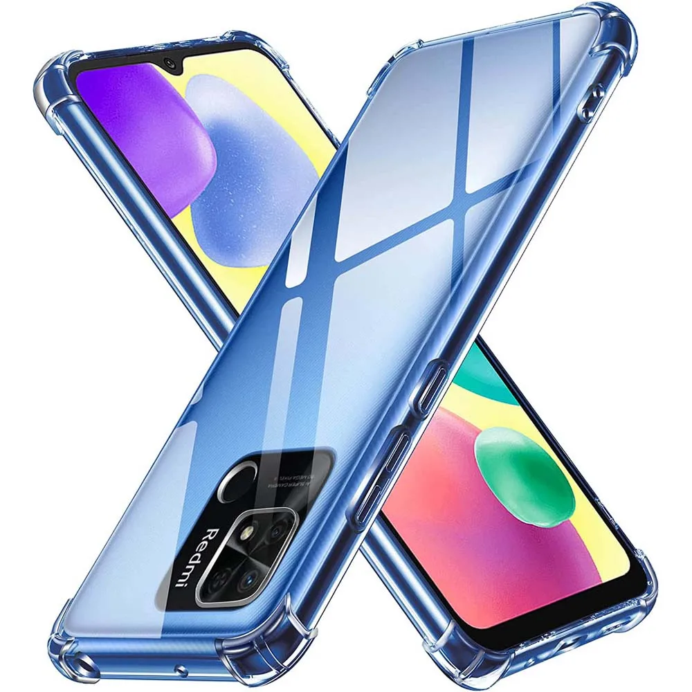 Shockproof Clear Soft Case For Xiaomi Redmi 10A 10C 12C Silicone Back