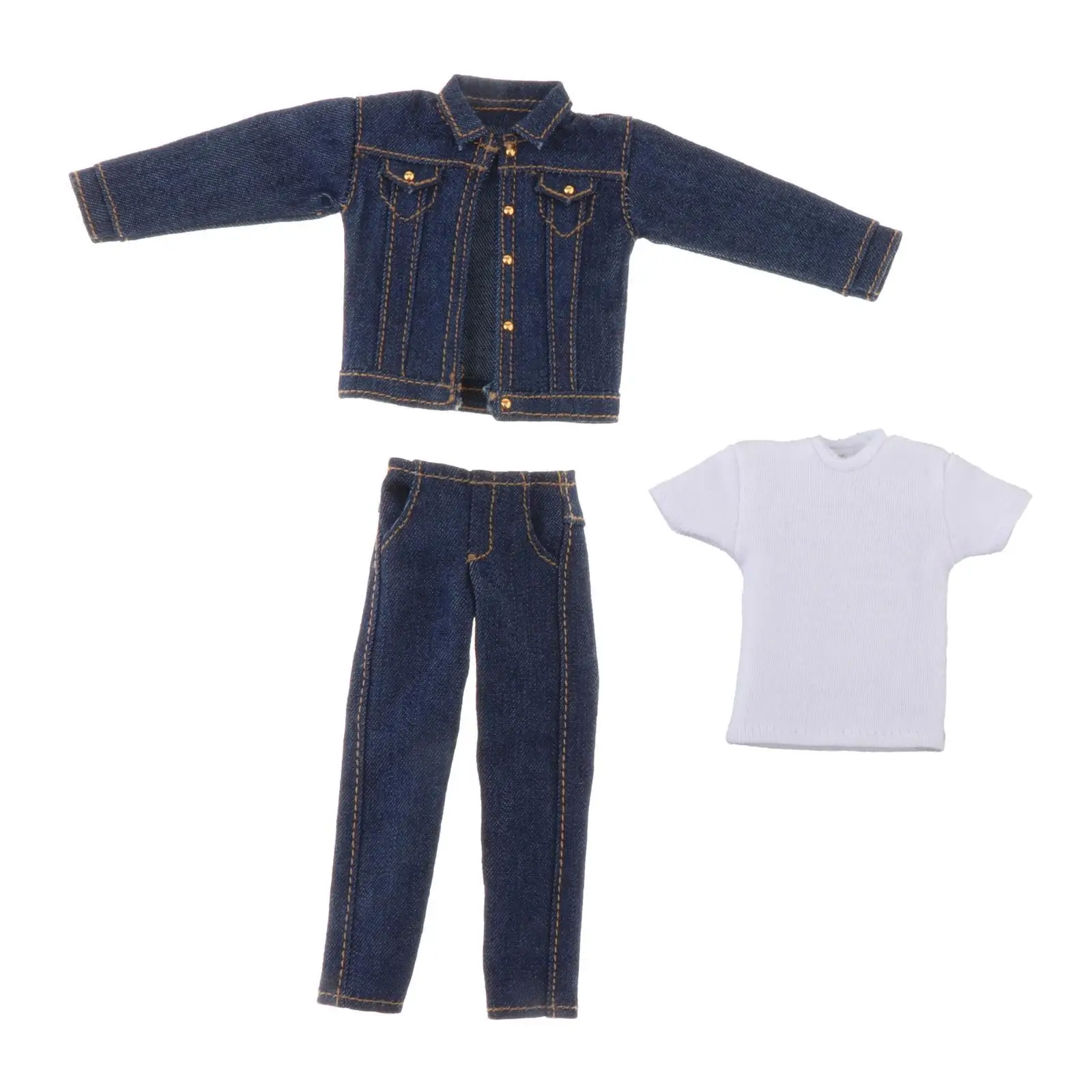 1/12 Scale Miniature Clothes, Doll Clothes Jeans, Costume Accessory