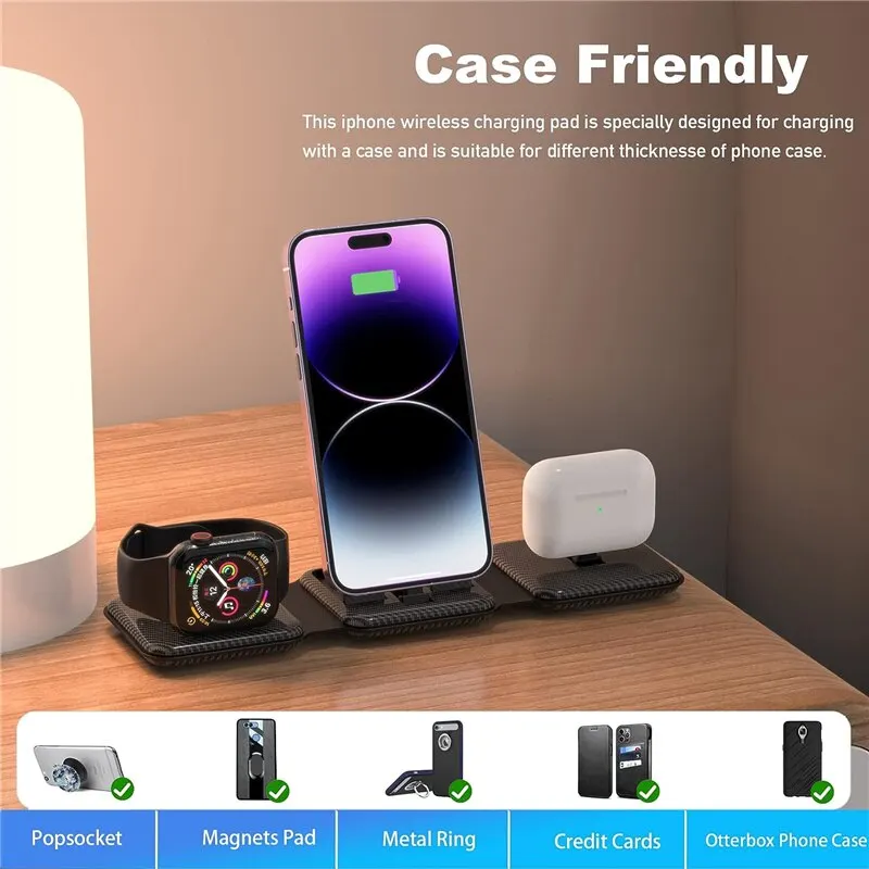 Phone Charger Pad Wireless Iphone Charger With Popsocket In