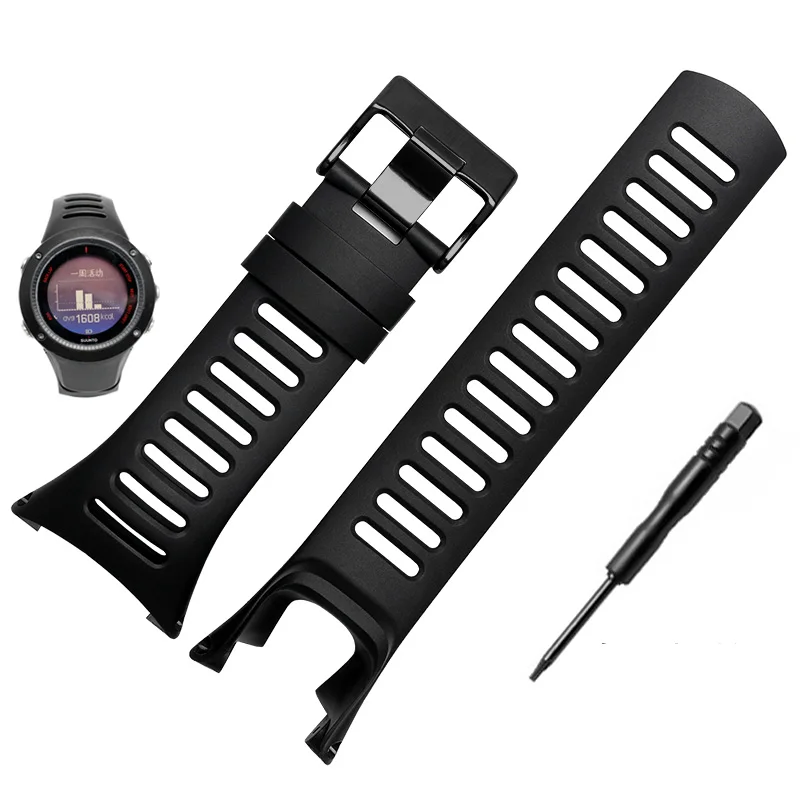 Flexible Rubber Watch Band Replacement Wristband