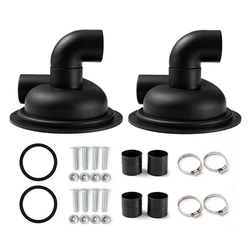 2PCS Vacuum Dust Separator Cyclone Separator Lid With Elbow DIY Easy To Install Cyclone Cover Dust Collector, Fine Workmanship