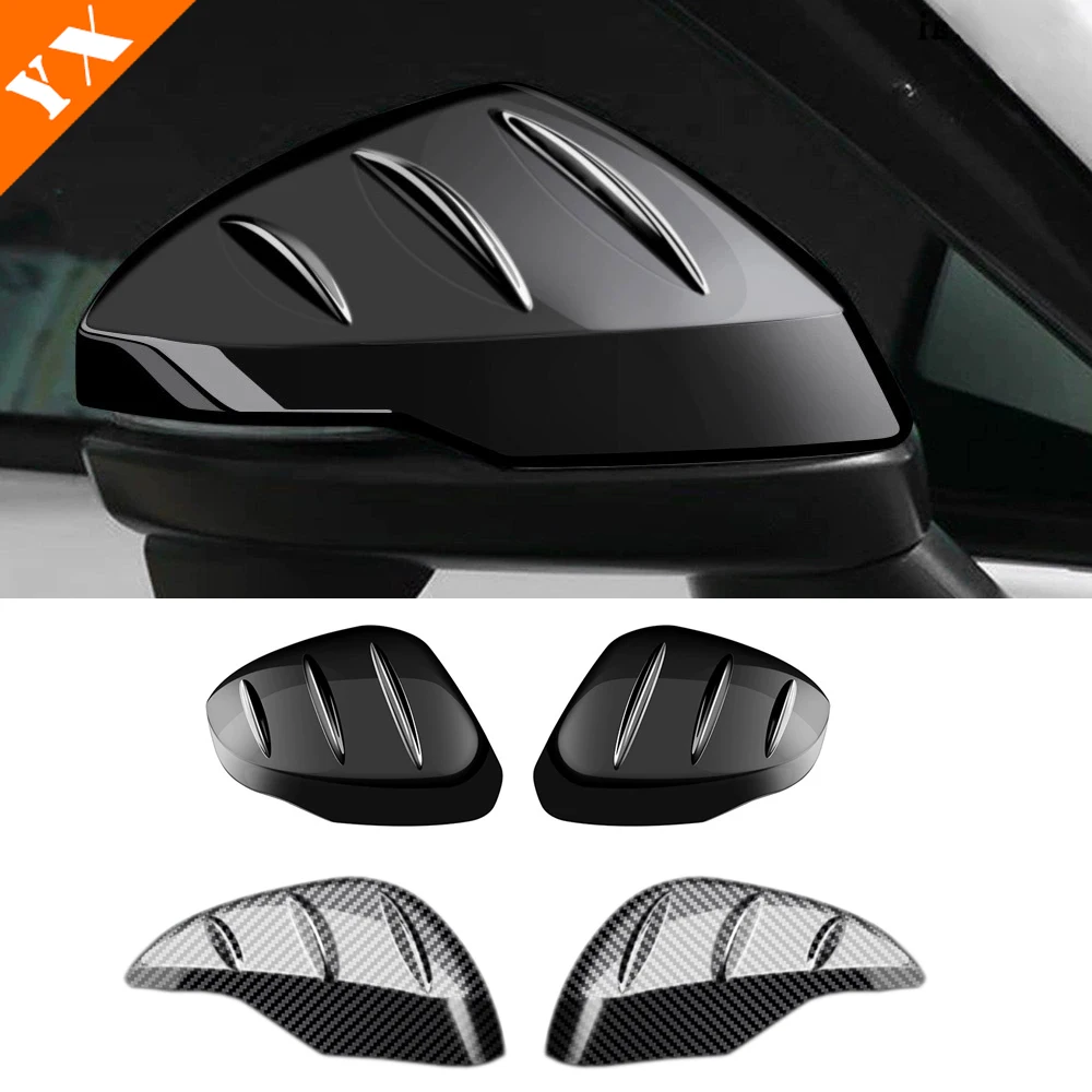 

for Honda HRV HR-V Vezel 2021 2022 Accessories Carbon Black Trim Car Side Mirror Rear View Mirror Sticker Cover Garnish Styling