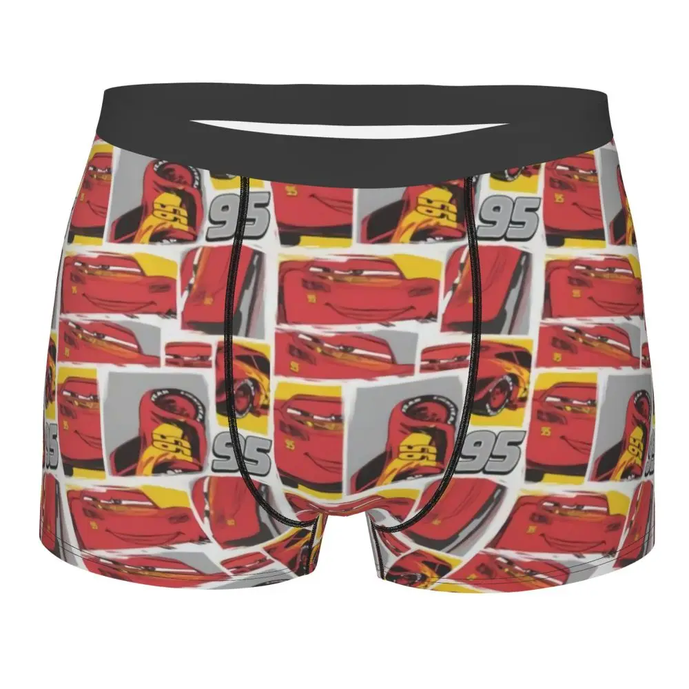 Custom Lightning McQueen Car Collage Boxers Shorts Men's Briefs Underwear Cool Underpants
