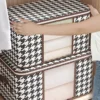 1PC - Cloth Quilt Storage Box Non woven Home Foldable Visible Quilt Bag 5