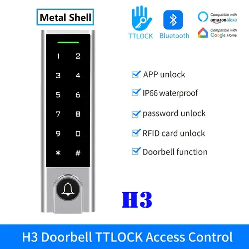 Waterproof RFID IC Bluetooth TTLOCK Keypad App Unlock Door Opener TT Lock Devices for Access Control K2/K2F/K3/K3F/K3Q/H3/HF3/G2 - Image 11