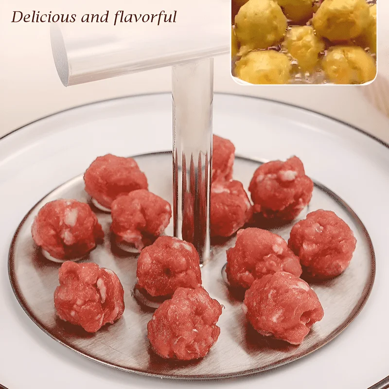 1pc Multi-Functional Stainless Steel Meatball Maker DIY Meatball Making Kit for Restaurant Kitchens Ideal for Cookie Dough