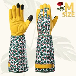 Gardening Gloves - Anti - Scratch, Puncture - Resistant, Ergonomic Protection for Wrists and Forearms, Lightweight Design for Yard Work (M)