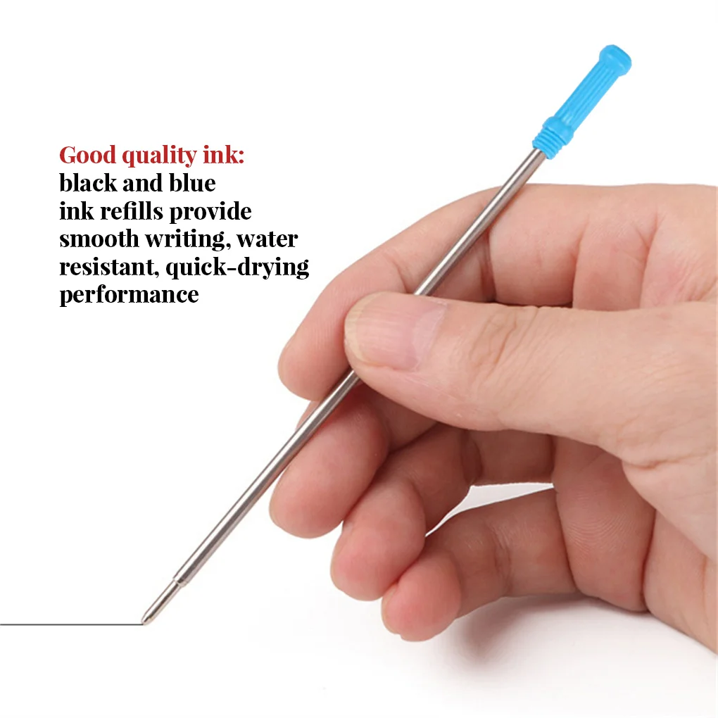 

10 Pieces Ball Point Pen Refill Lightweight Quick-drying Leakproof Replace Fine Workmanship Stationery Flexible Heads Refill 1mm