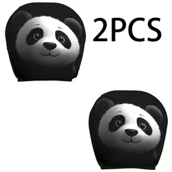 Panda Pattern Double - Sided Car Headrest Protector - Stylish Auto Interior Decor Accessory (Panda)