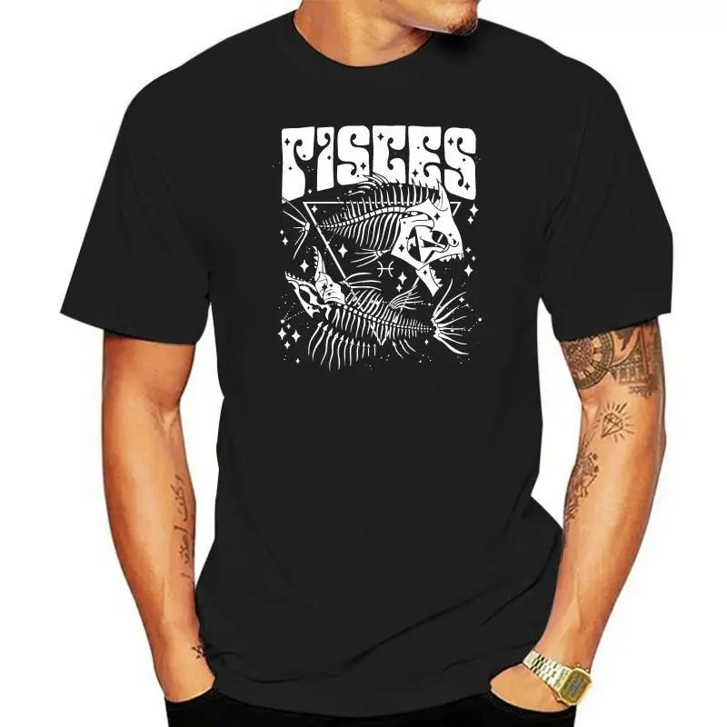 

Blackcraft Zodiac Sign Pisces Skull Sea Water Witch Black, Navy T-Shirt S-3Xl Classic Unique Tee Shirt