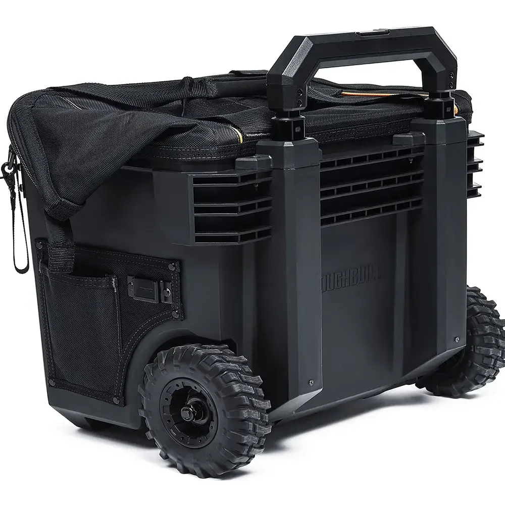 TOUGHBUILT TB-CT-61-18 Large Pull Rod Tool Kit 22 inch Tugboat Bag Waterproof Hard Bottom Multi functional Storage Bag 4