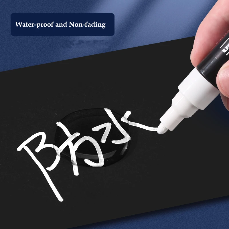 UNI Posca Acrylic White Highlighter Pen Marker Pen  PC1M/3M/5M/8K/17K Paint  Markers For Glass, Plastic, Metal, Wood, Ceramics 5