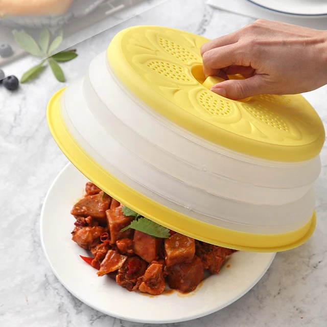  Microwave Cover for Food, Collapsible Microwave