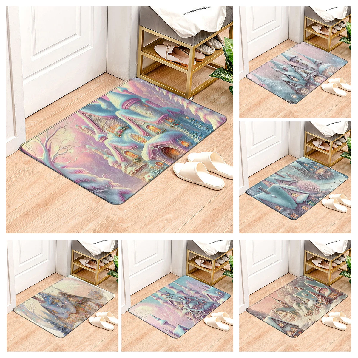 

House entrance carpet Home Natural and Animal Styles doormat Room Bath mat Foot mat bath non-slip Kitchen water absorption mat