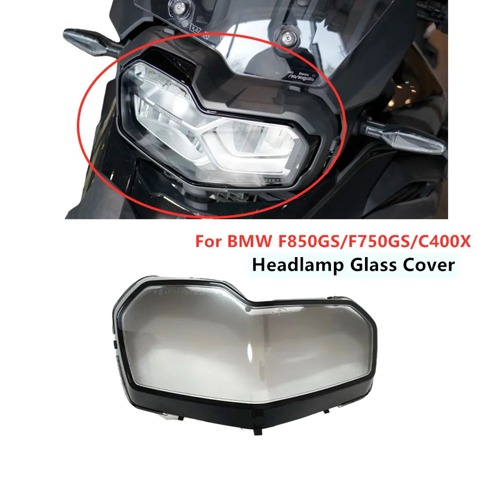 Motorrad-Scheinwerferabdeckung für BMW F750GS F850GS C400X 2018-2023 Scheinwerfergehäuse Scheinwerferglasabdeckung – Detail 1