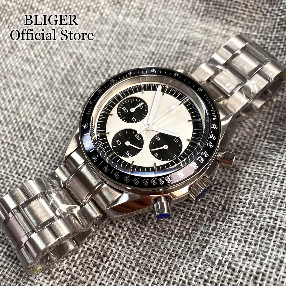 New Luxury 40mm Chronograph Multifunction Quartz Watch Men VK63