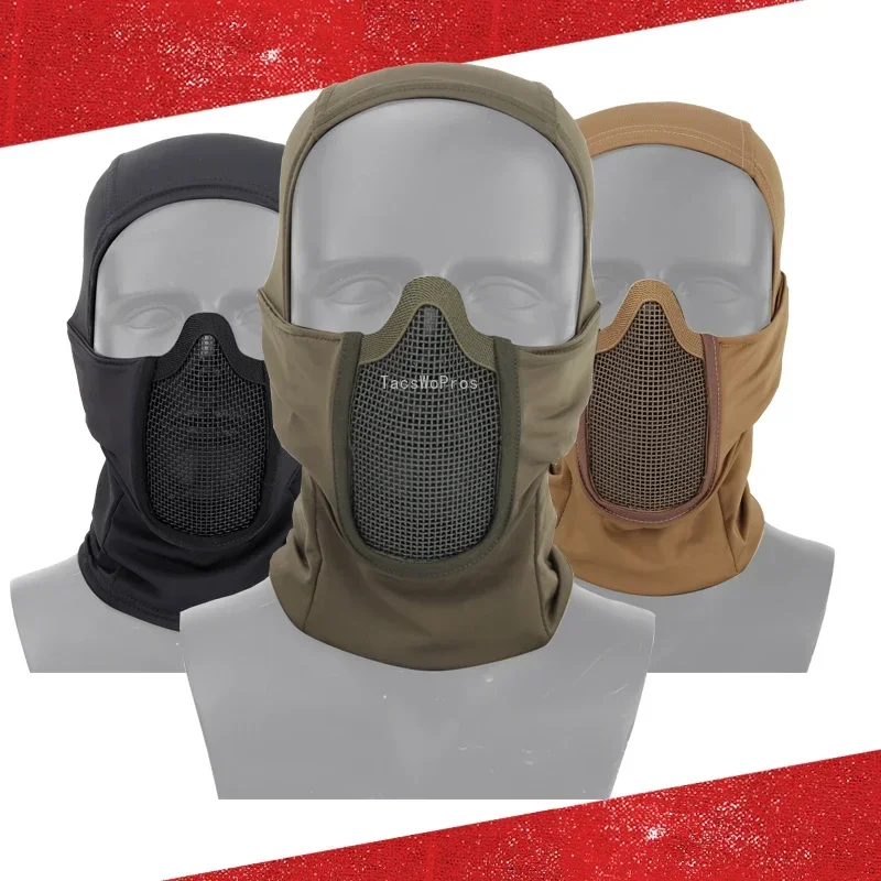 Paintball Mask Tactical Balaclava Headgear Mask Airsoft Paintball Full Face Mask Breathable Outdoor Hunting Wargame CS Protection