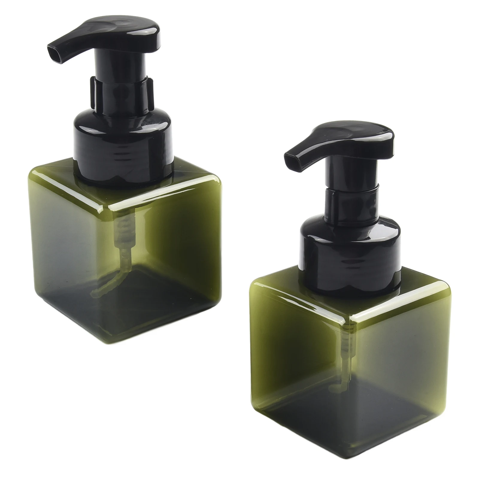 2PCS 250ml 비누 디스펜서 병 샴푸 샤워 젤 병 스퀘어 병 디스펜서, 비누 로션 샤워 젤 액체 비누 디스펜서