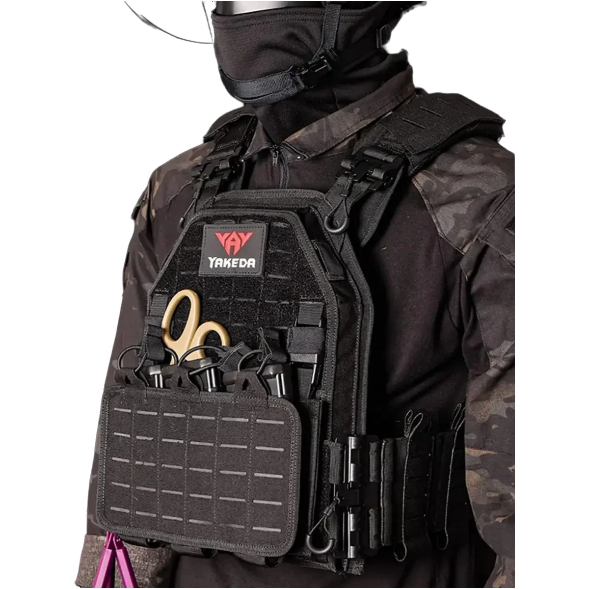 YAKEDA 軽量クイックリリースコンバットプレートキャリア 1000D