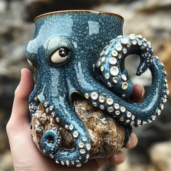 Octopus Resin Coffee and Tea Mug 1