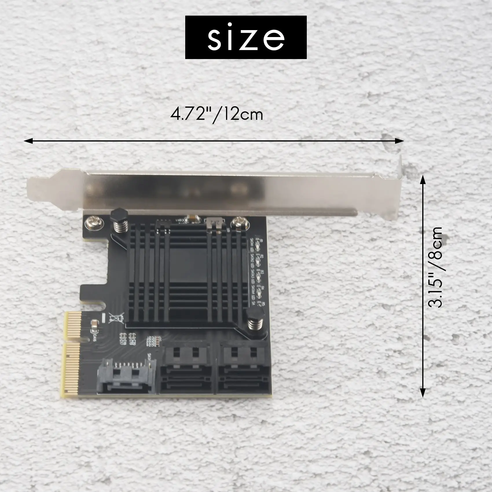 PCIE-5 Ʈ SATA III 6 Gbps SATA Ʈѷ Ȯ ī, ǻ   ī JMB585 5 ̺ 