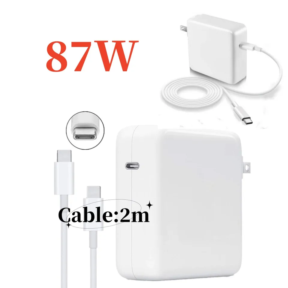 MacBook用 87W USB-C 純正アダプターと2m USB-Cケーブル Amazon.co.jp: 87W パソコン Type-c 充電器, Macbook対応で充電