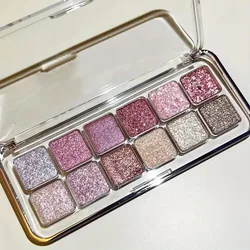 Sparkle Eyeshadow Palette: 12 Shimmering and Glittering Shades for Performances and Highlighting (12 Colors)