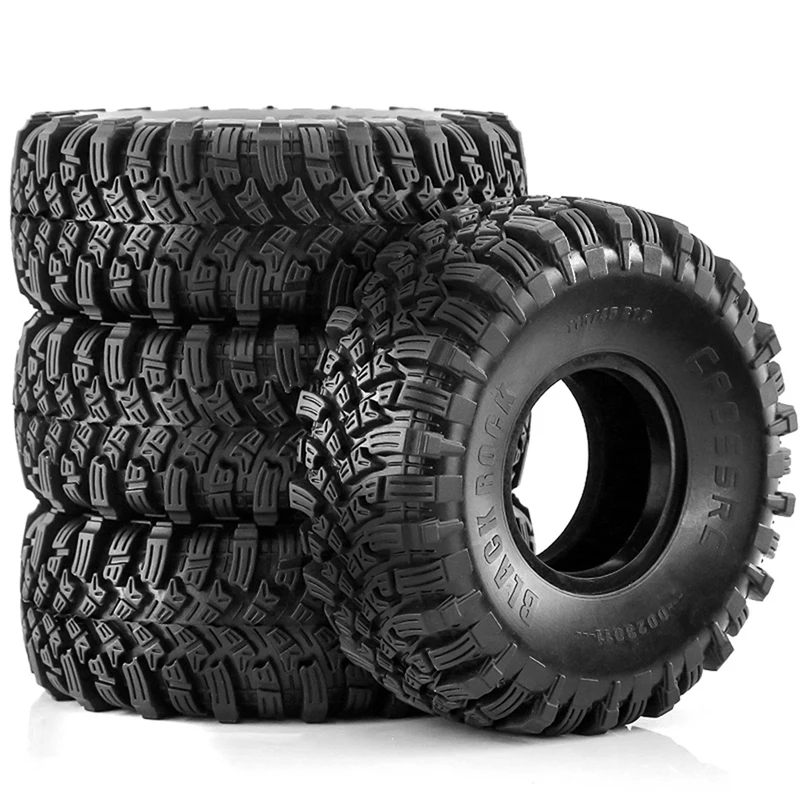 

4 PCS Parts 115MM Rubber Mud Grappler Tires For 1:10 RC Crawler Axial SCX10 SCX10 II 90046 90047 TRX-4 G500 TRX-6 G63